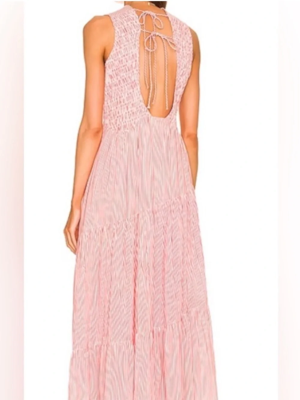 Free People Juno Maxi dress striped guava combo Large